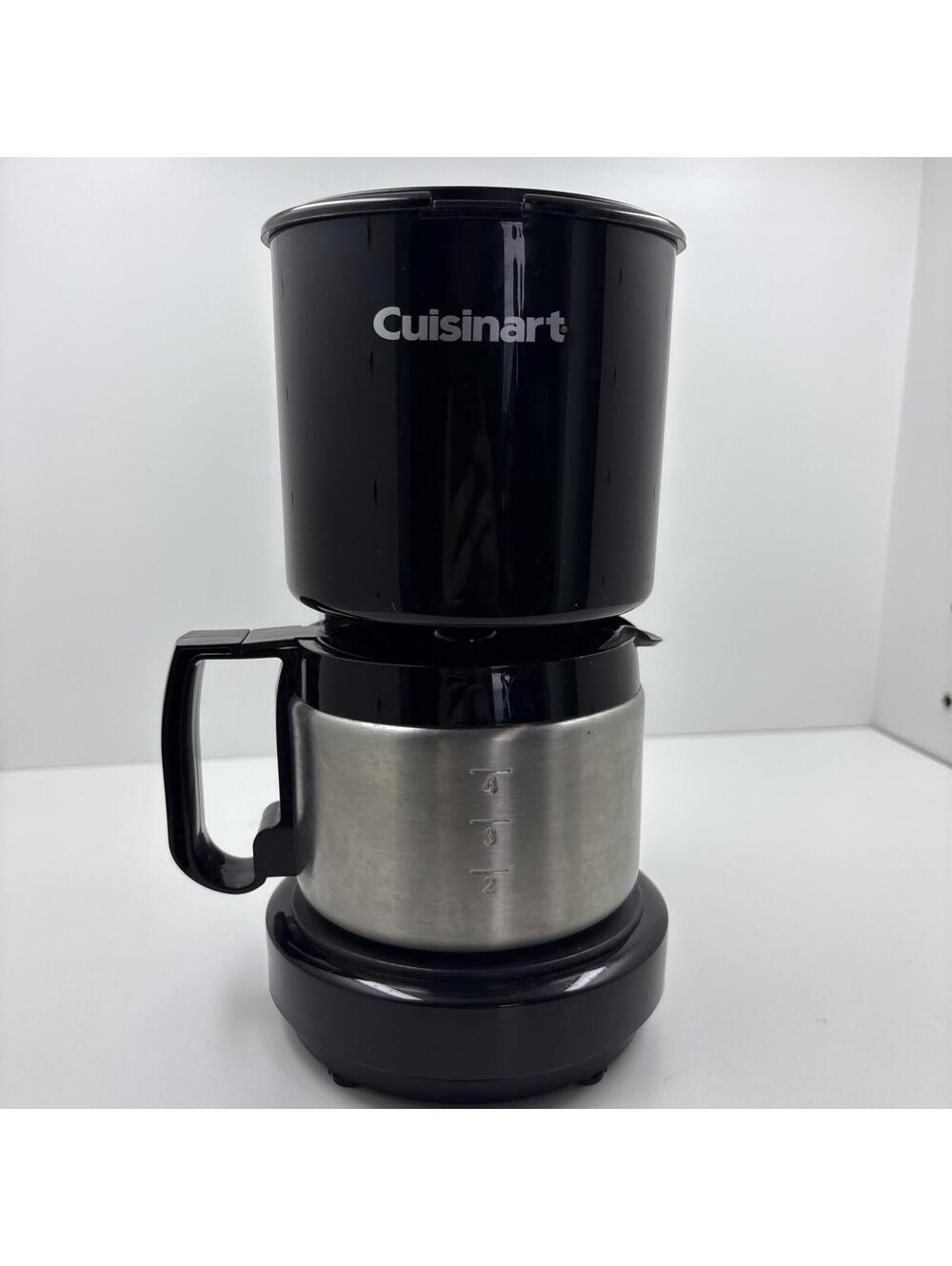 Cuisinart DCC-450BK 4-Cup Coffee Maker with Stainless-Steel Carafe Black Tested